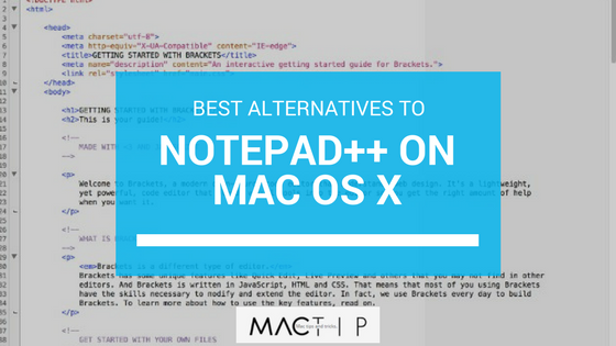 notepad++ mac alternative for mac